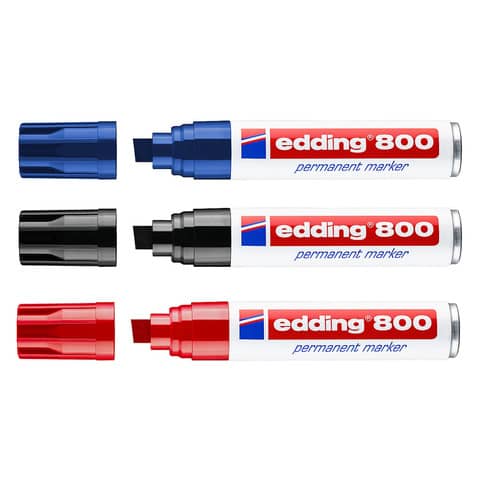 Marcatore permanente edding 800 punta scalpello 4-12 mm blu E-800 003